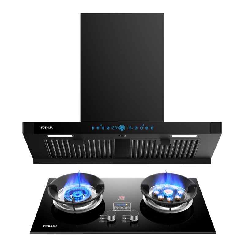 方帅(FOSHUAI)小尺寸欧式抽油烟机灶具套餐 A15+JZY-B顶吸式厨电自动清洗烟灶套装 煤气灶燃气灶天然气液化气