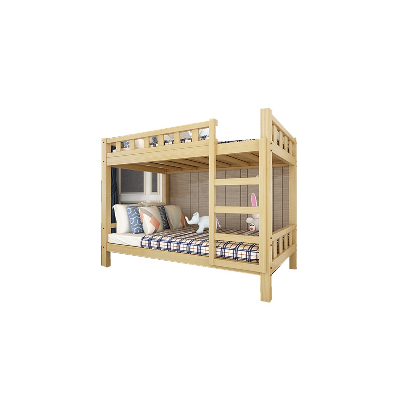 欧宝美实木双层床公寓宿舍双层床简易上下铺床