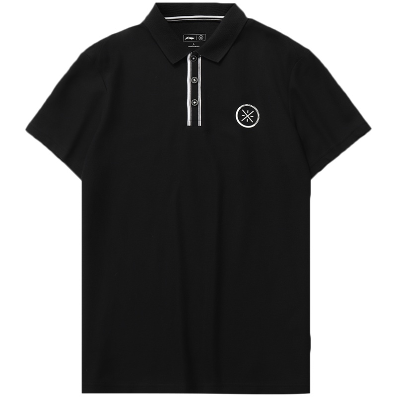 李宁短袖POLO衫男士春季新款韦德系列男装翻领尖领上衣运动服