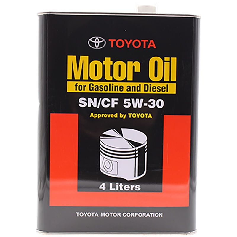 丰田(TOYOTA)纯牌原厂进口发动机润滑油/机油SN 5W-30 4L卡罗拉/雷凌/RAV4/凯美瑞/皇冠/锐志
