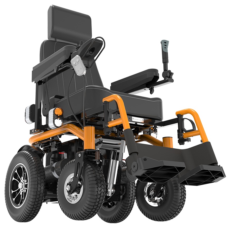 伊凯电动轮椅户外全自动智能残疾人越野型锂电池室外代步车坐姿可躺电动坐姿EPW61-68SLB75AH锂电续航55KM