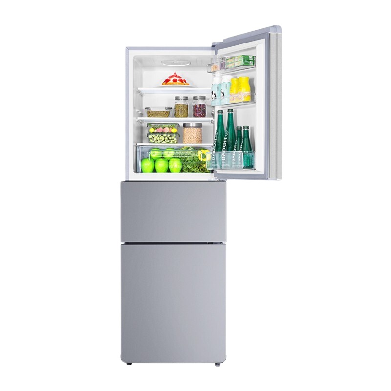 TCL三开门冰箱 215升