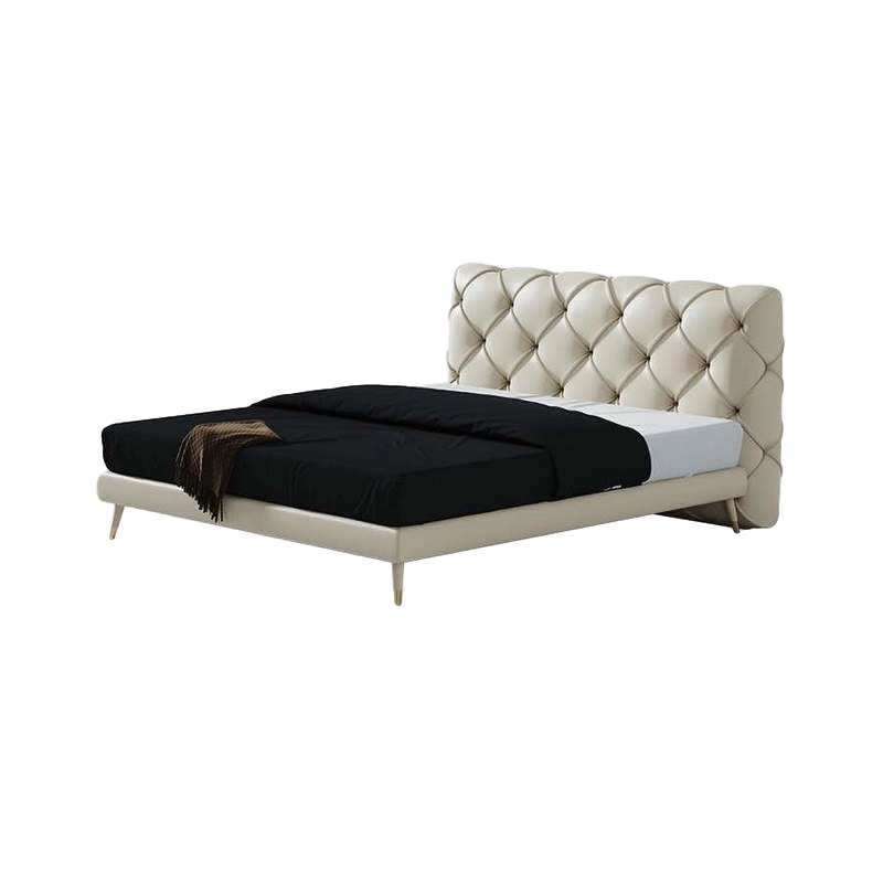 逐鹿中原极简软床现代简约时尚皮艺床极简HY844主卧双人床
