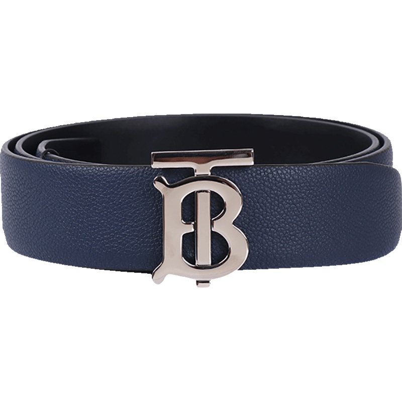 BURBERRY 博柏利 男士皮革板扣式双面腰带皮带 80155931