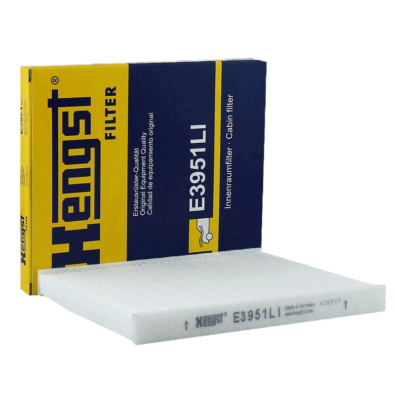 汉格斯特(hengst)单效空调滤.外置E3951LI适配宝马X5/X6内置鼓风机粗滤