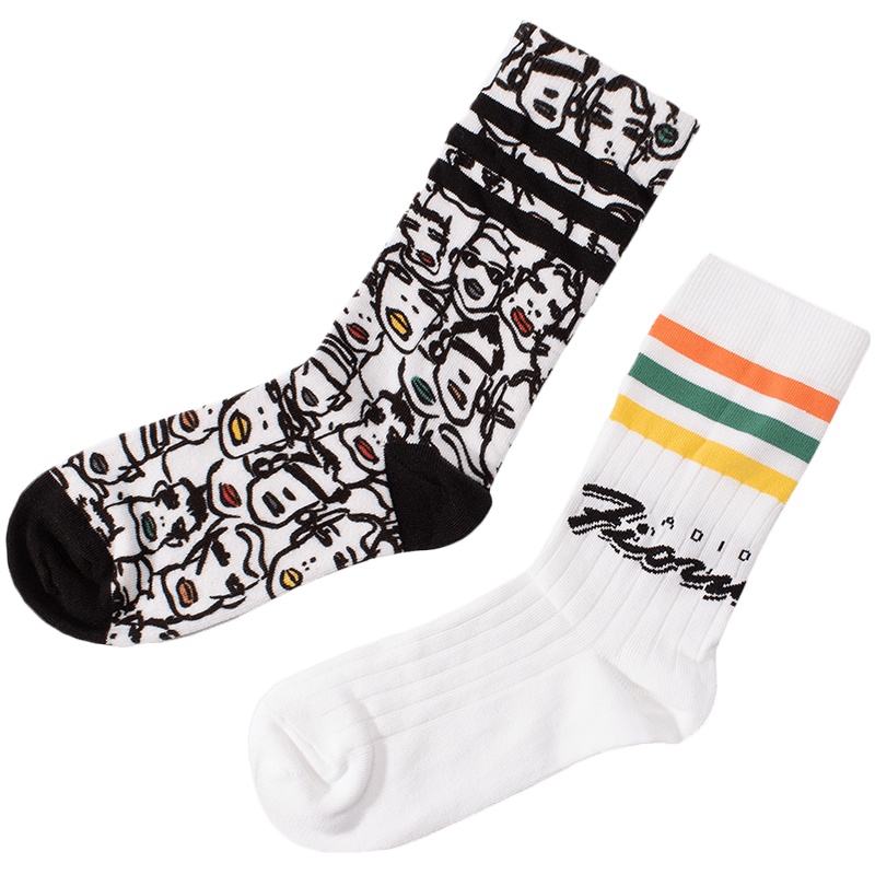 阿迪达斯adidas三叶草女袜运动袜休闲2双装袜子FL9637