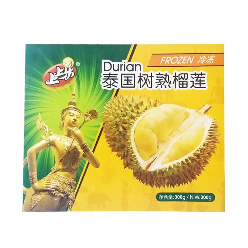 上上乐冷冻榴莲肉300克 新鲜果肉泰国水果