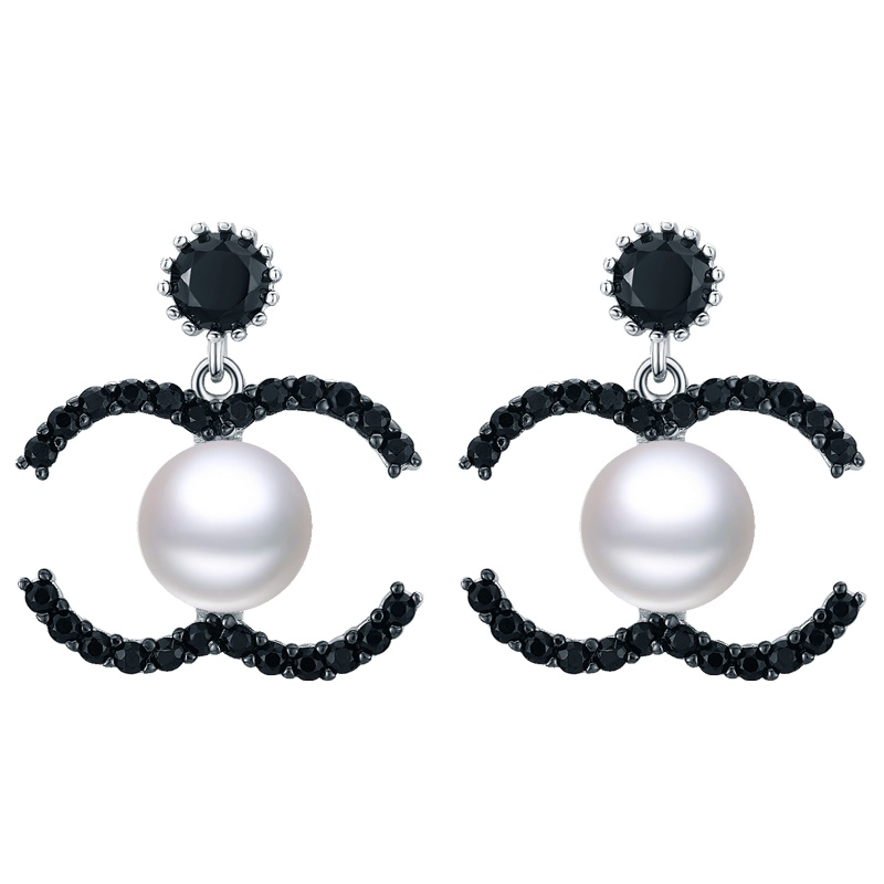 佰色传情(BRIR)S925银耳钉淡水珍珠纯银耳环女高级感百搭网红耳钉