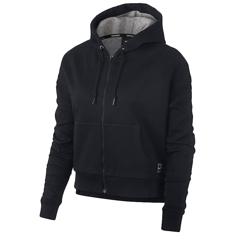 Nike耐克网球服女外套Court Tennis Hoodie运动服上衣连帽 887492-010