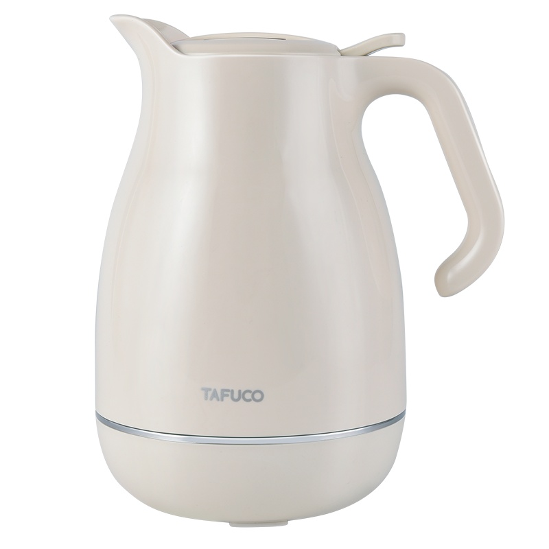 日本泰福高(TAFUCO)新品 双层内胆保温壶 1.5L大容量单手操作家居壶 玻璃内胆保温壶
