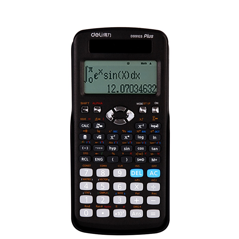 得力(deli) D991ES函数计算器 黑色 一台装