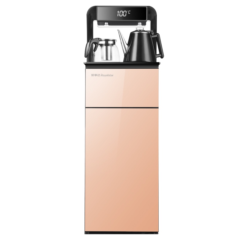 荣事达(Royalstar)CY256饮水机家用智能全自动下置水桶小型立式泡茶温热智能遥控茶吧机花架款金色安全童锁保温