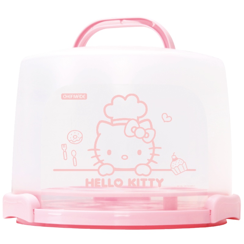 学厨 HELLO KITTY(凯蒂猫) 正版授权 烘焙工具蛋糕模具 手提塑料蛋糕盒厨房工具 KT7034