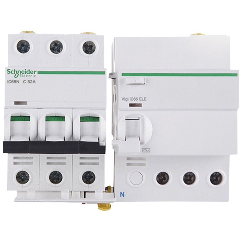 施耐德电气（Schneider Electric）断路器空气开关 A9 IC65N小型总开关 3P带漏电保护 32A