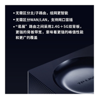 TP-LINK 易展mesh分布式路由器套装 1900M全千兆 WDR7650千兆 智能5G双频无线穿墙(两只装)