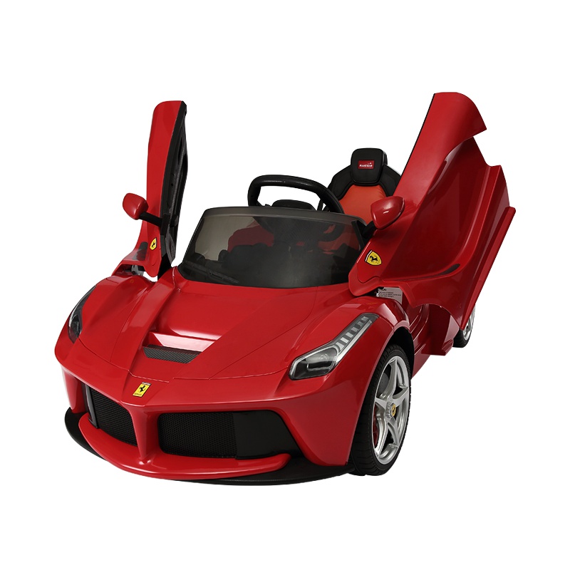 星辉(Rastar)法拉利可开门儿童电动汽车3-6岁宝宝小孩双驱动四轮童车82700红色
