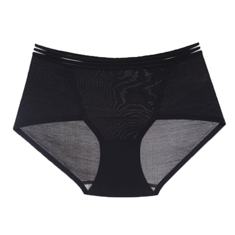 欧迪芬商场同款 女士中腰平角裤舒适光面无痕内裤OP0507