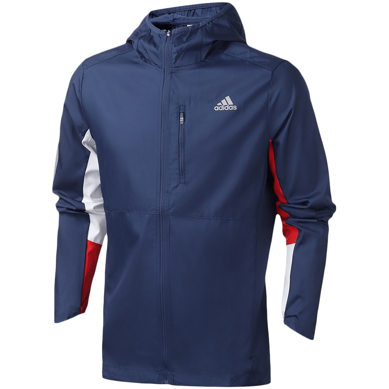 阿迪达斯男服外套跑步防风服夹克休闲运动服ED9291