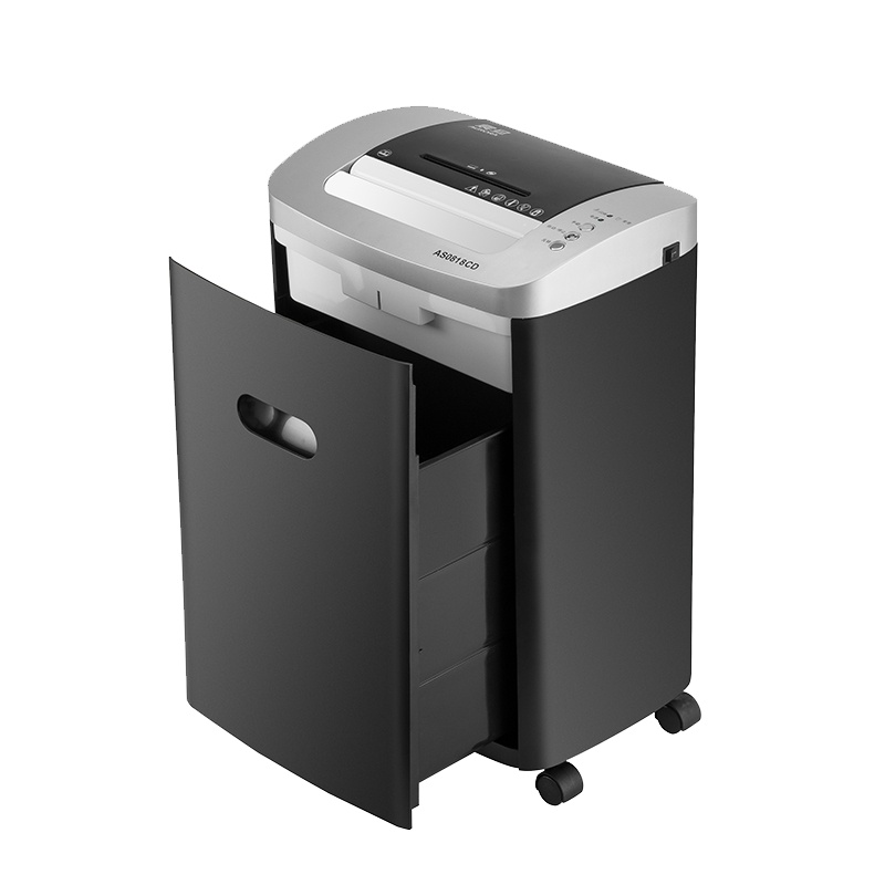 得力(deli)14408高保密碎纸机34L大容量1*2mm7级军工级高保密连续碎纸30分钟纸张粉碎机白色