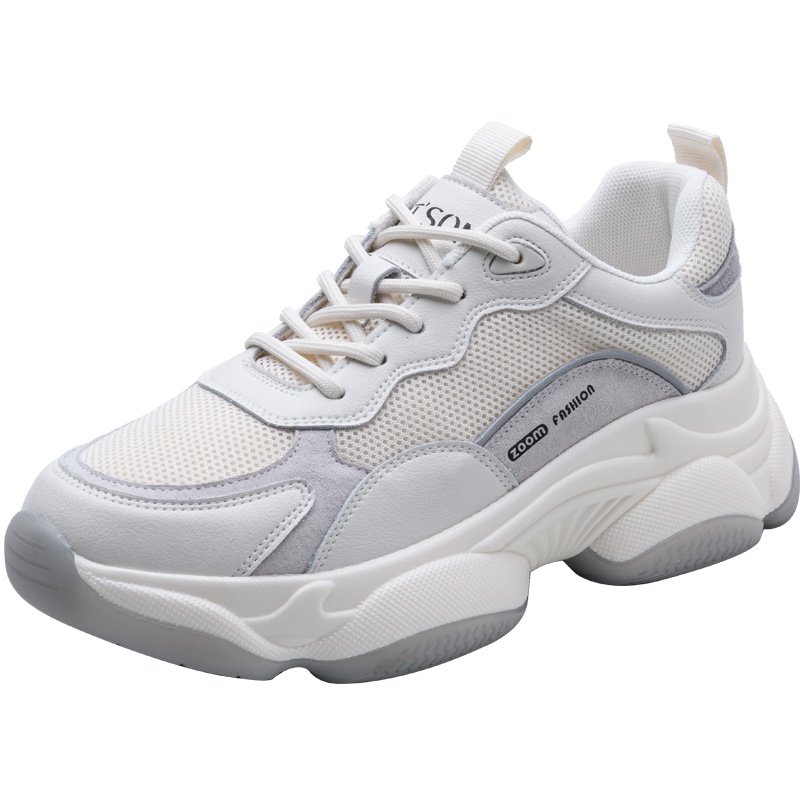 百田森2021春夏新款网红厚底老爹鞋女ins潮透气复古运动休闲鞋