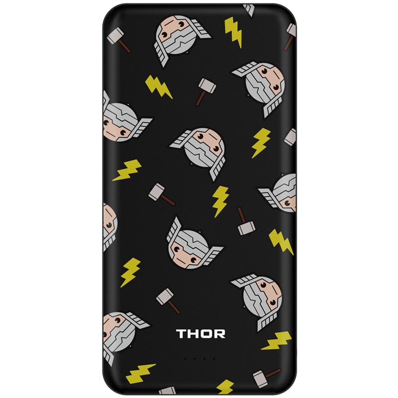 漫威充电宝10000毫安聚合物大容量轻薄小巧便携适用于华为小米安卓苹果手机移动电源卡通创意钢铁侠美队雷神