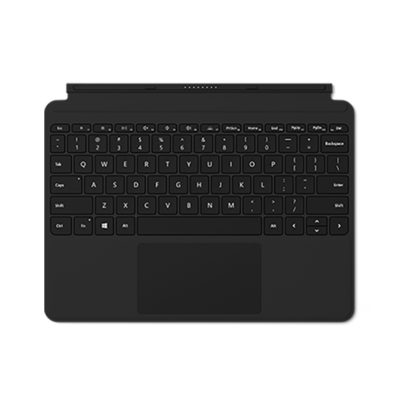 微软 Surface Go 键盘盖 典雅黑 磁吸易拆卸 聚氨酯 磨砂手感 键盘背光灯+玻璃精准式触控板