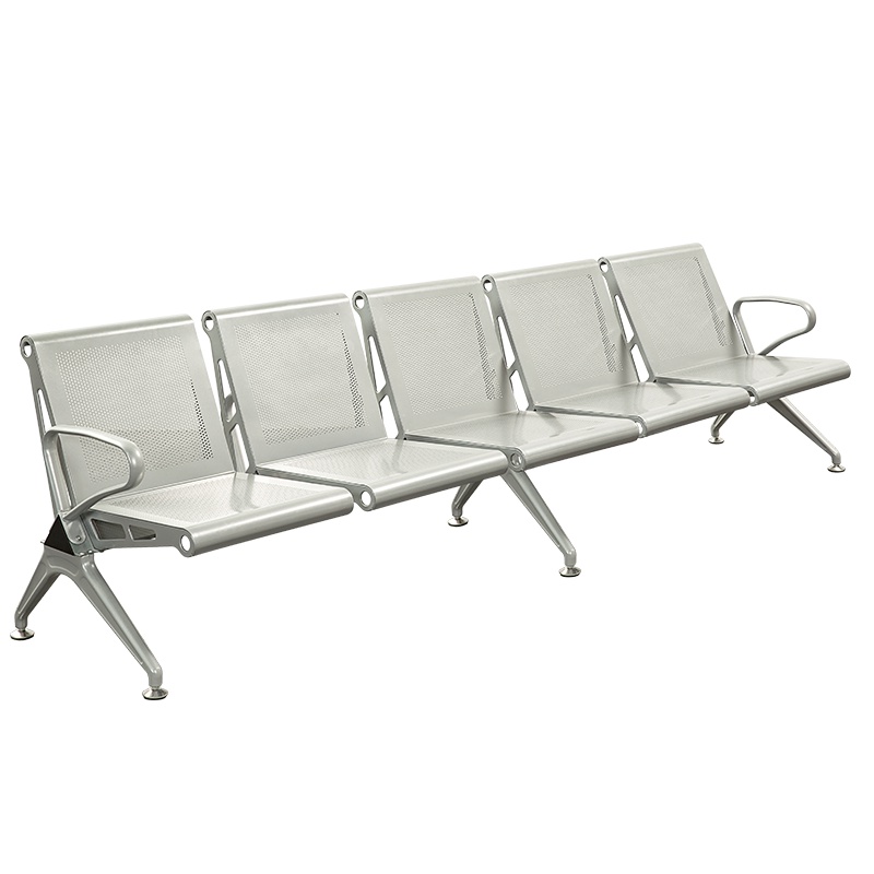 [红心家居]机场椅公共连排椅医院候诊椅银行等待椅长椅五人位