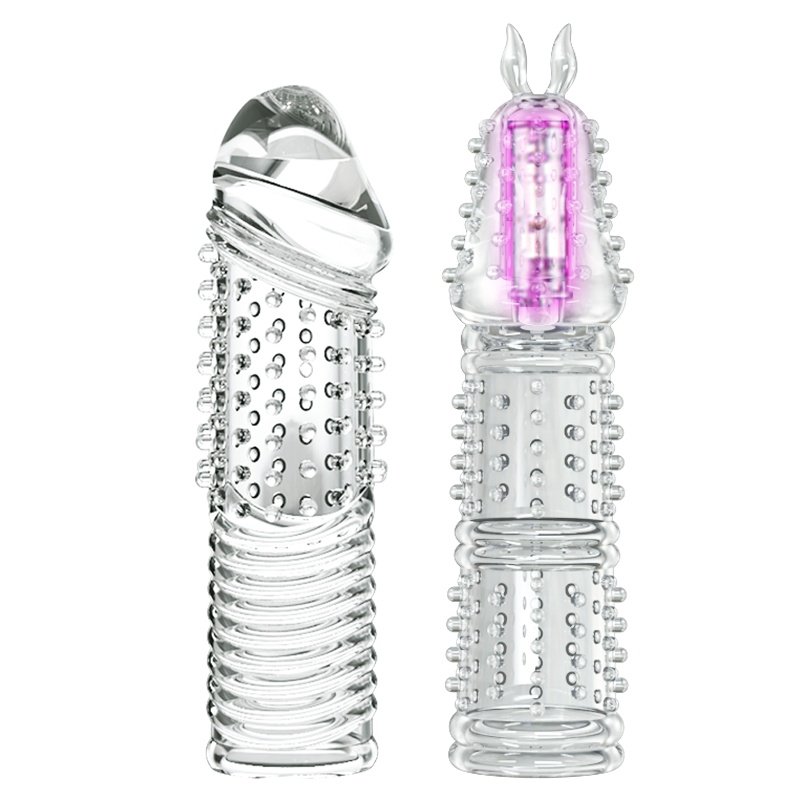 夜樱 两只套餐 狼牙套阴经茎套 成人情趣夫妻情侣性生活用品男性系列男用延时增大加长加粗增粗增硬 震动延时套环