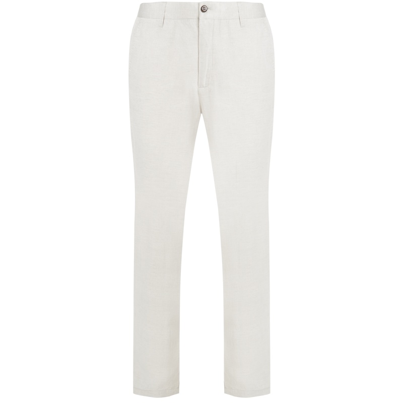 依文男士亚麻休闲裤男 宽松 中国风休闲裤EB560673