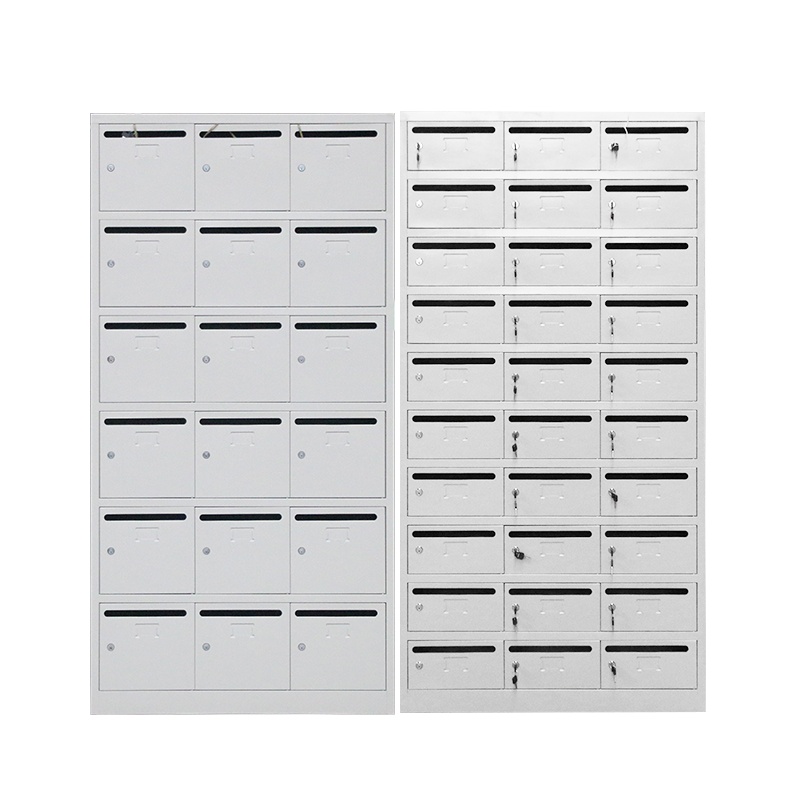 铭威盾钢制信报箱小区多门信报柜带锁投递柜室外 18门