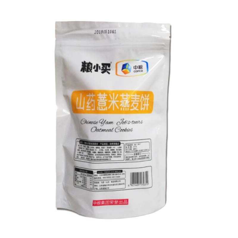 中粮粮小买山药薏米燕麦饼1袋208g（无糖食品）