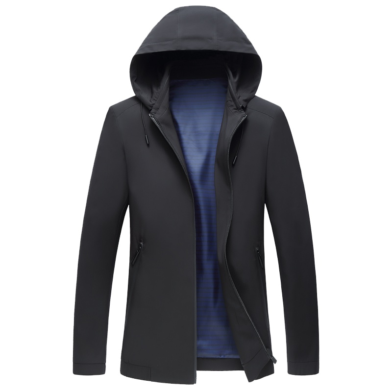 恒源祥男士夹克2020新款中青年休闲连帽外套男装上衣夹克