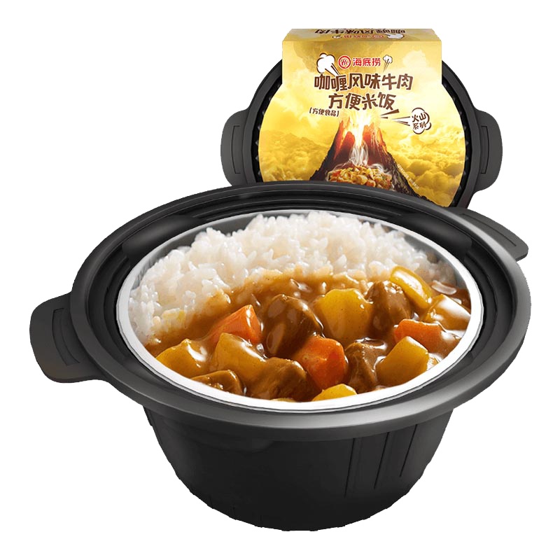 海底捞咖喱风味牛肉方便米饭320g 碗装 香浓咖喱味 浓香四溢 懒人自热方便米饭
