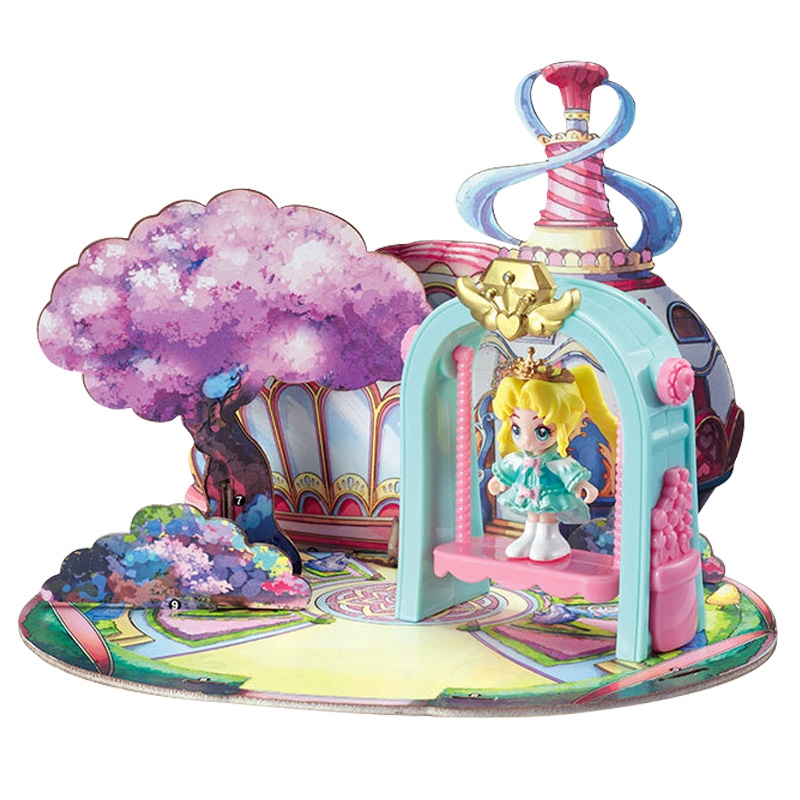 彩俐欢乐城堡正版奥迪双钻巴拉拉玩具啦啦公主迷你城堡581543女孩过家家玩具