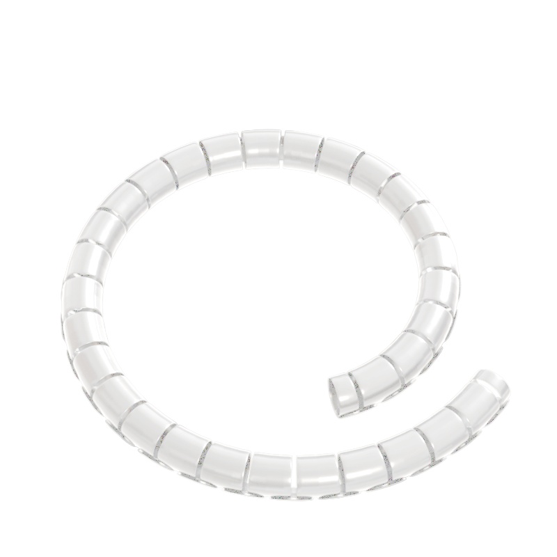 千天(QANTOP)理线器包线管束线管 电脑电源线电线收纳整理绕线器42mm白色 1米