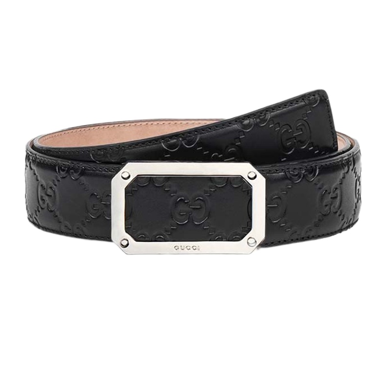 [优享]GUCCI 古驰 黑色皮革男士腰带 403941-CWC0N-1000 黑色95CM