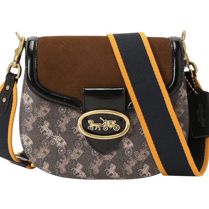 【预定】20新款 COACH KAT 20 马车图案印花马鞍包 88236 17.1*20.9*6.3CM