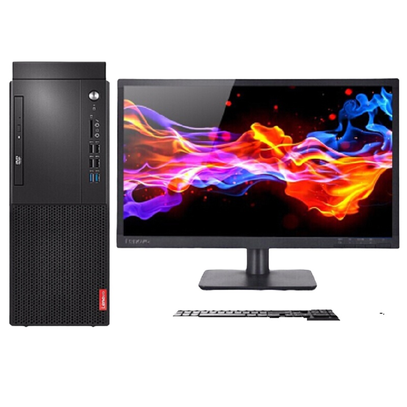 联想台式电脑启天M433(I5-10500 8G 256G Win10专业版 大功率电源21.5寸营业办公客服优选三年)