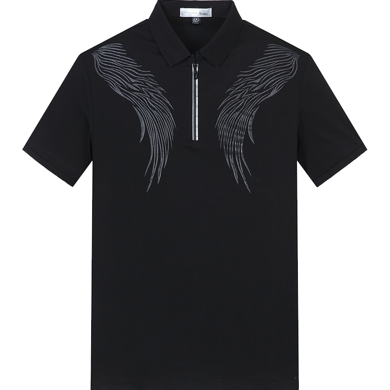 阿仕顿男装T恤夏季棉质男士POLO衫时尚创意印花短袖T恤