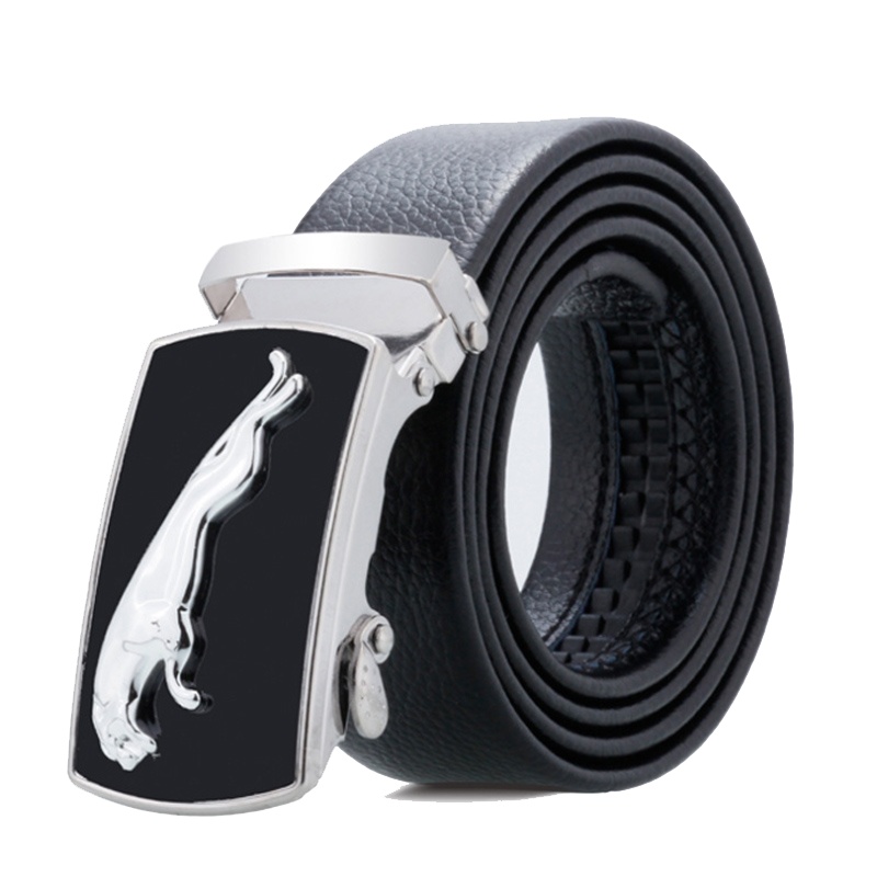 男士皮带休闲男式自动扣腰带全包边耐刮裤带PD342