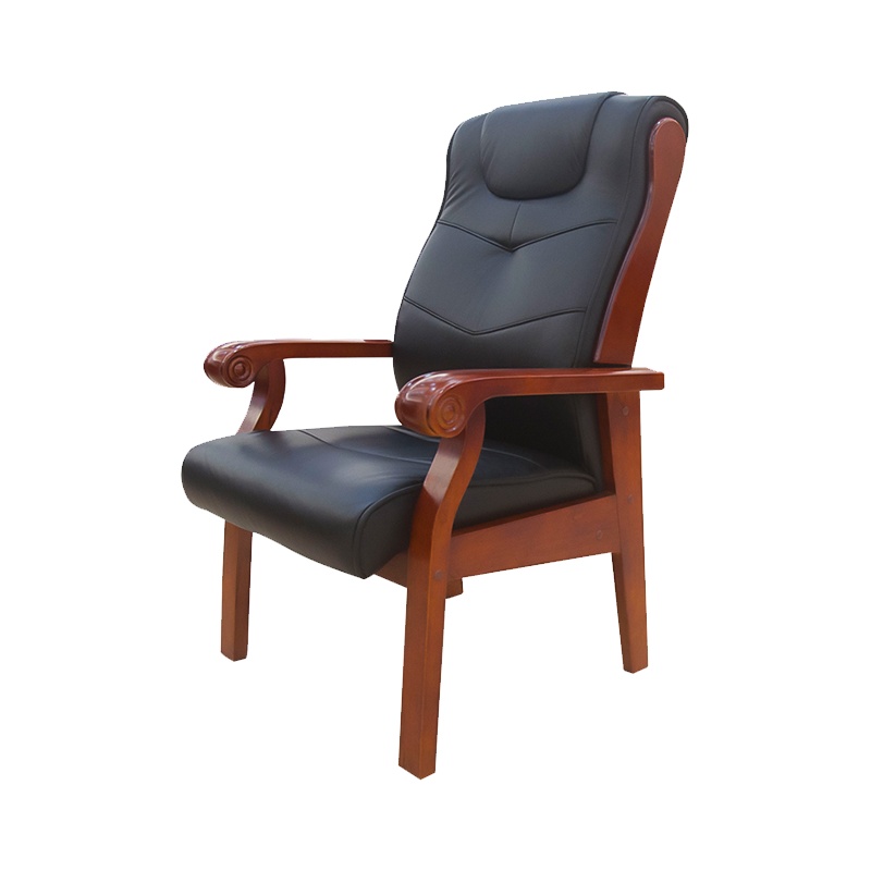 富和美(BNF)办公家具 办公椅会议椅 皮椅班椅 黑色西皮