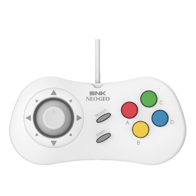 白色SNK type c 格斗手柄 NEOGEO mini pad 适配SNK NEOGEO游戏控制器