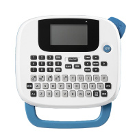 得力(deli)DL-140T手持式热转印标签打印机 便携小型热转印不干胶标签线缆打印机 蓝色