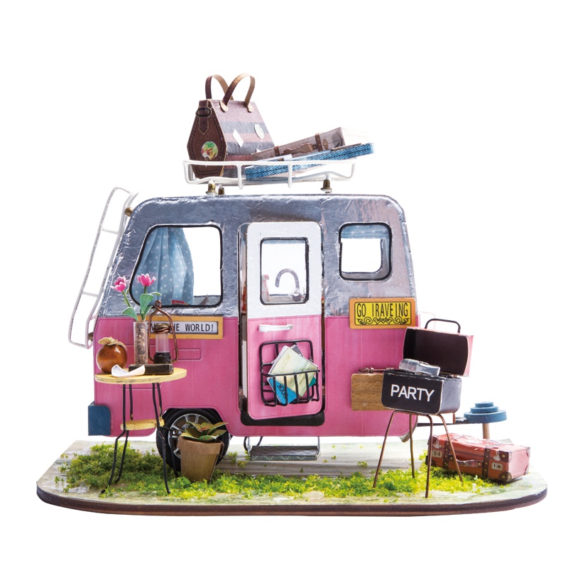 若态若来diy迷你小屋 手工制作拼装小房子模型玩具创意儿童拼插拼图男生女生生日礼物 DGM04可爱出逃