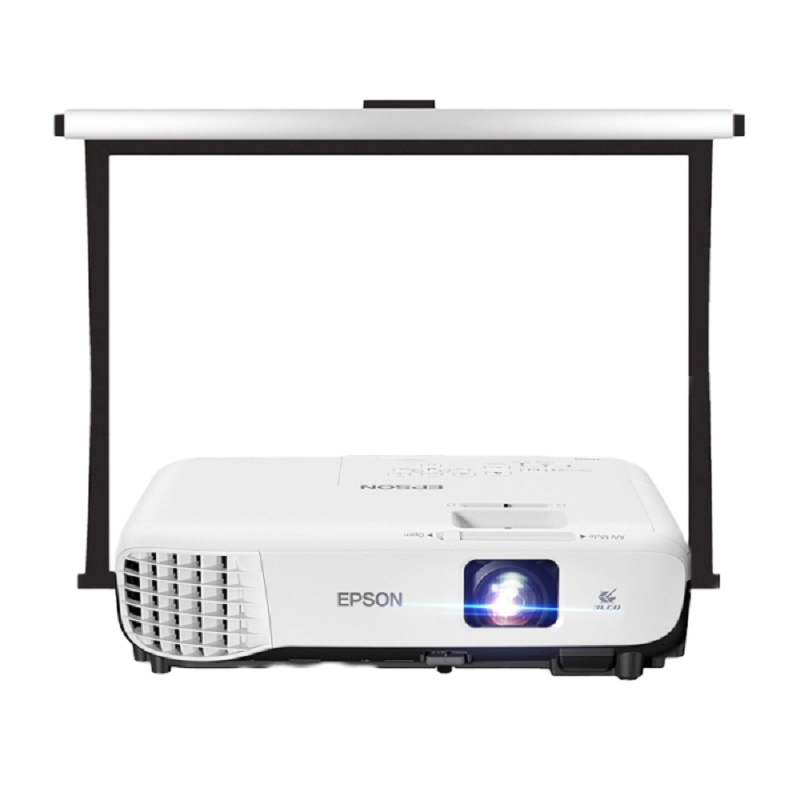 爱普生(EPSON)CB-X05E[100英寸4:3电动幕布]商务办公教学会议投影机家用高清投影(XGA分辨率)GD