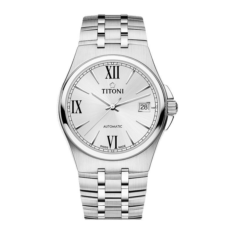 TITONI梅花动力系列男士机械表83730S-520