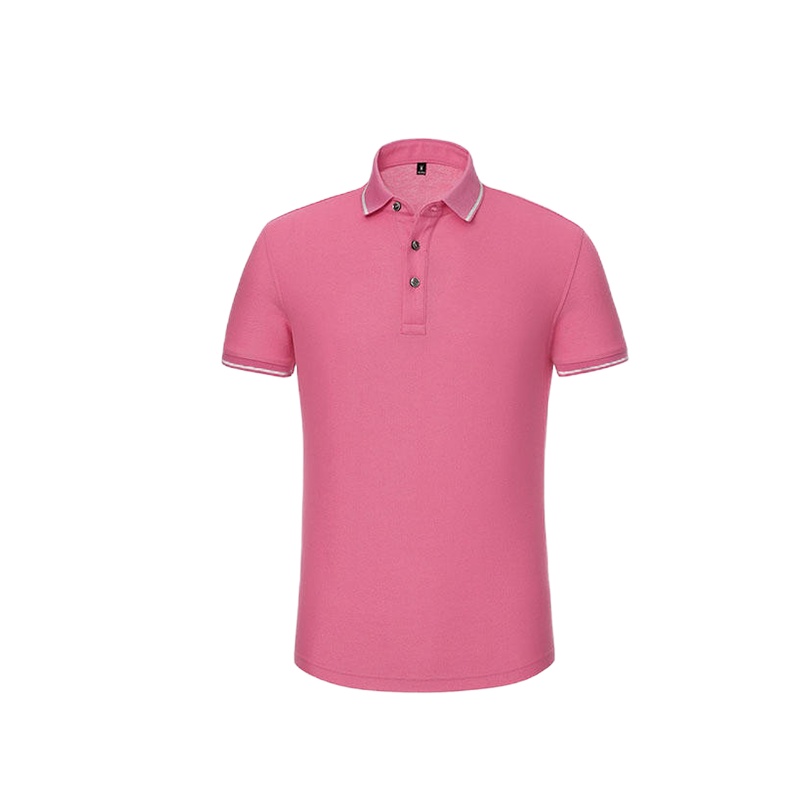 闪亮银边间色翻领短袖T恤 SGC99059