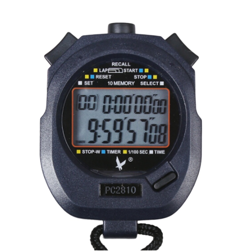 天福 PC2810 秒表 两排10道 运动计时器 教练裁判多功能电子比赛跑步表