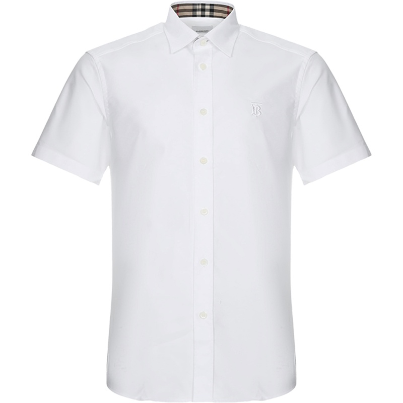 BURBERRY 博柏利 男士棉质短袖衬衫 80256121