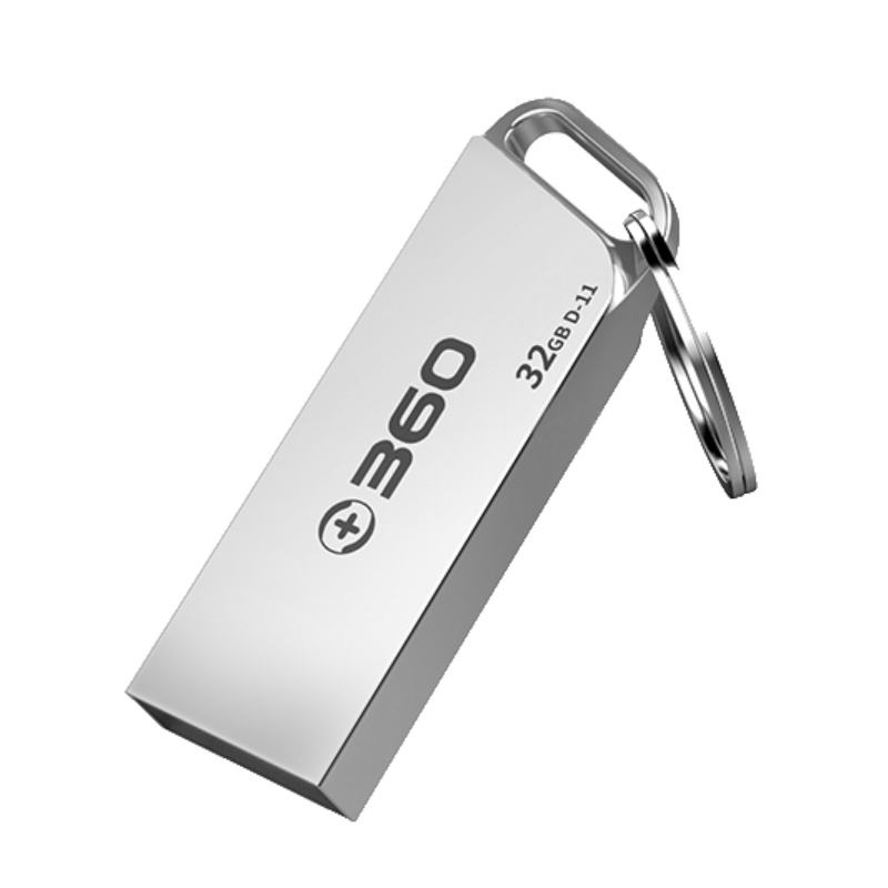 霆骁 32GB USB2.0 U盘 招标投标小u盘 防水抗摔便携圆环电脑车载优盘枪色